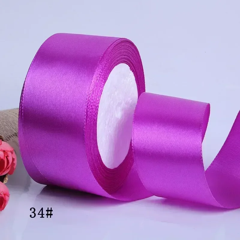 Elegant Satin Ribbons for Decoration and Crafting - 25 Yards