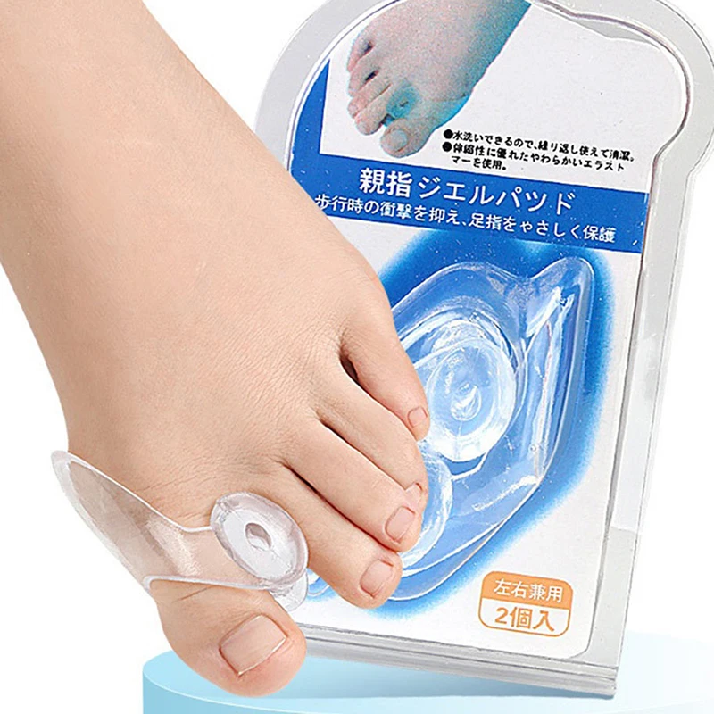 

1Pair Silicone Gel Thumb Corrector Bunion Foot Toe Hallux Valgus Protector Separator Finger Straightener Adjuster Foot Care Tool