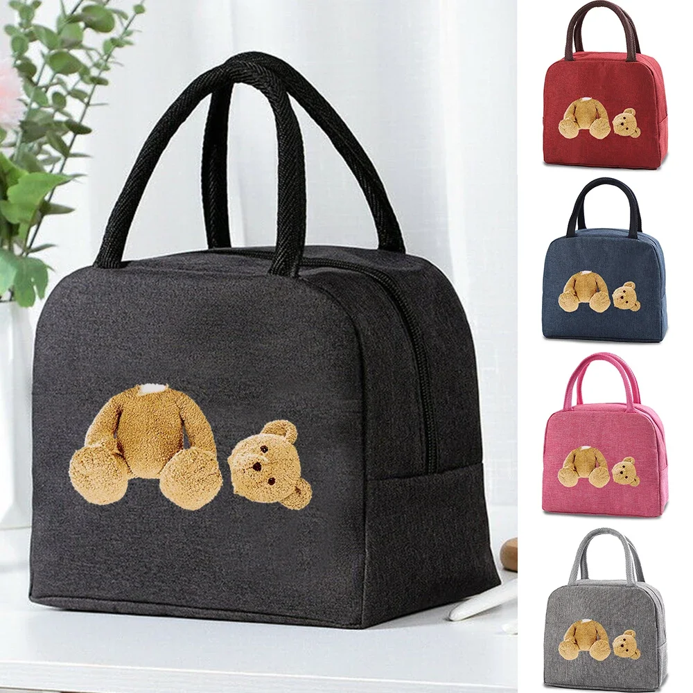 

Insulated Lunch Bag for Women Men Portable Thermal Lunch Bag Waterproof Canvas Cooler Storage Bags Food Picnic ice Box