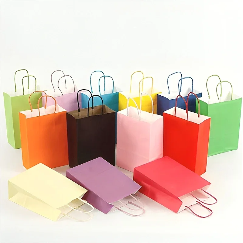 Medium Black Gift Bags 30pcs 8 X5 X10 Kraft Paper | Cyprus