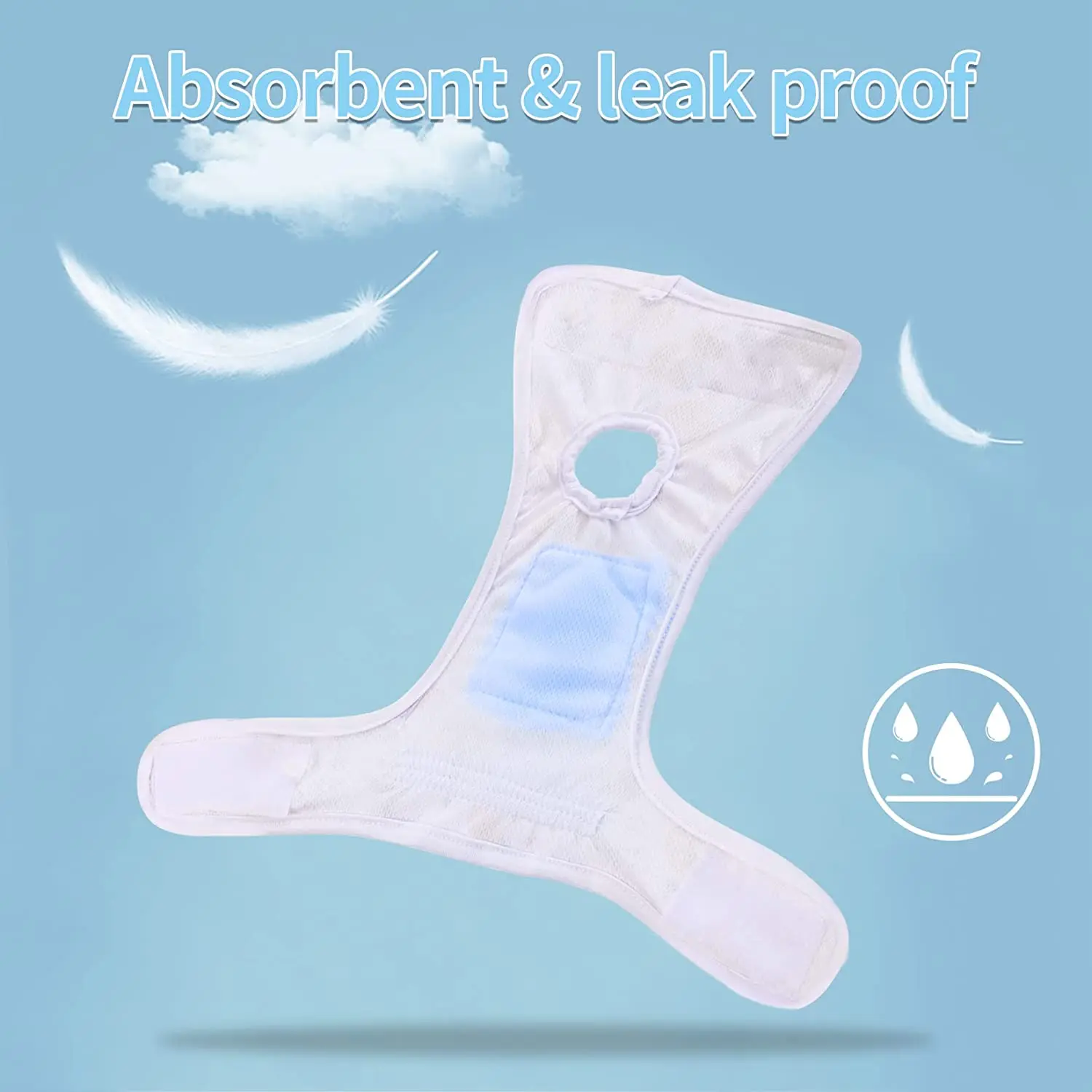 Washable Female Dog Diapers for Dog Period Panties Comfy Reusable Physiological Panties Doggy Diaper dog diapers pet diapers dog nappies For Small Medium Large Dogs