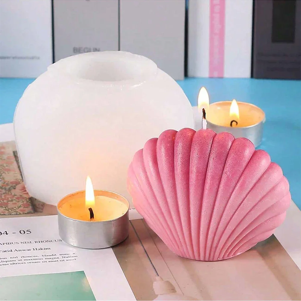 3D Shell Shaped Candle Silicone Mold
