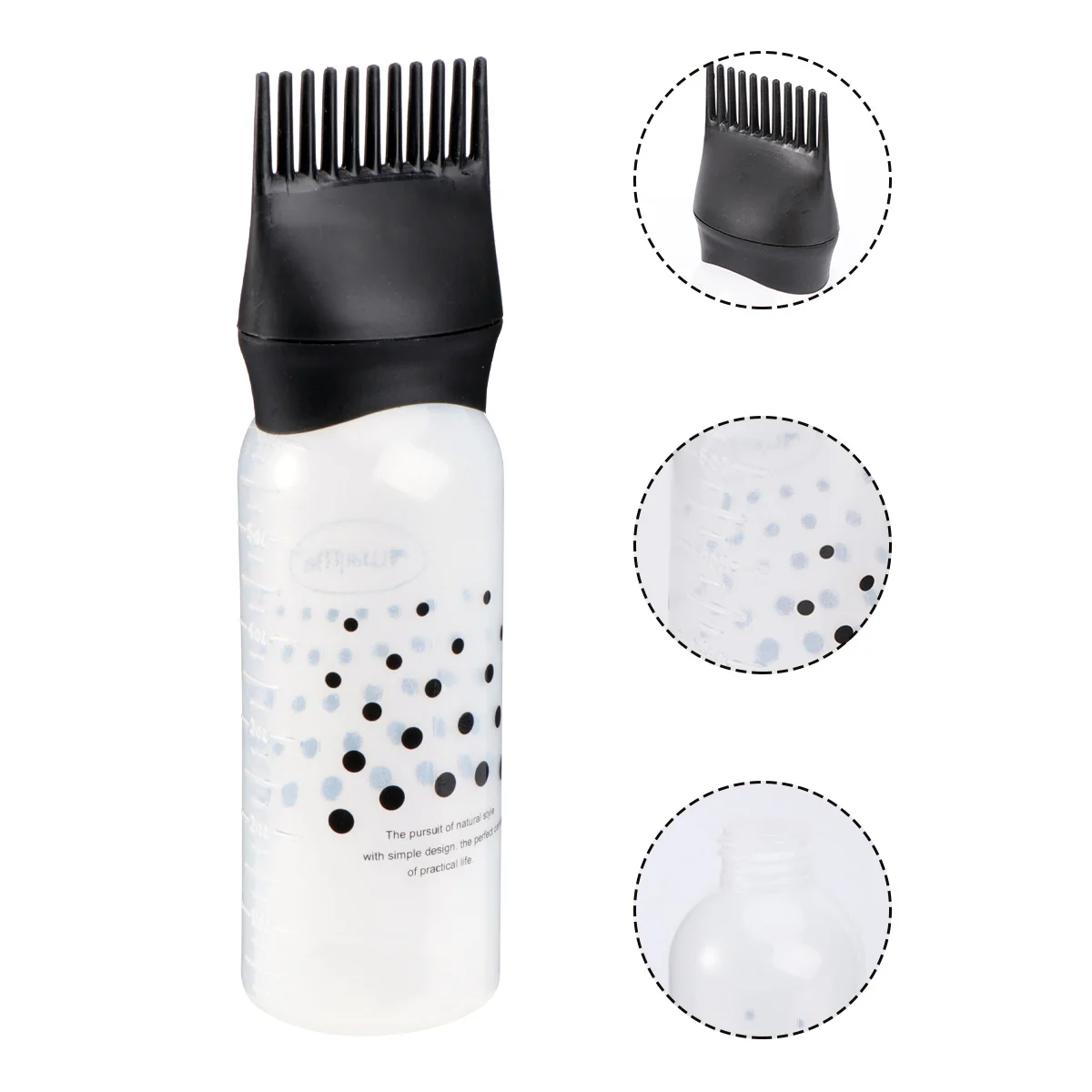 

3 Pcs Style Applicator Bottle Hair Dye With Comb Coloring Oil Brush Hairdressing Spray for