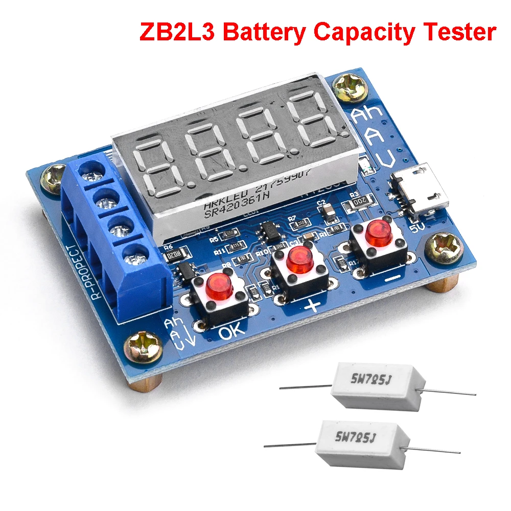 Autres Instruments Électriques Testeur De Capacité De Batterie Au Lithium  18650 Testeur De Résistance Interne Automatique MAh MWh Module De Détection  De Puissance De Batterie Numérique 230728 Du 17,41 €