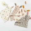 Muslin Square Towel Baby Blankets Newborn Sleeping Doll Soothe Appease Towel Cotton Baby Comforter Burp Cloth Teether Baby Stuff 5