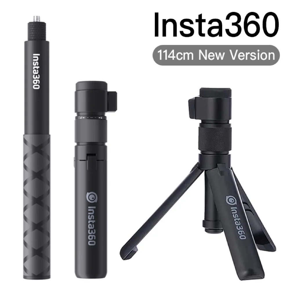 인스타 360 총알 시간 보이지 않는 셀카봉, 인스타 360 X4 / X3 용 액세서리, 알루미늄 합금 셀카봉, 정품 액세서리
