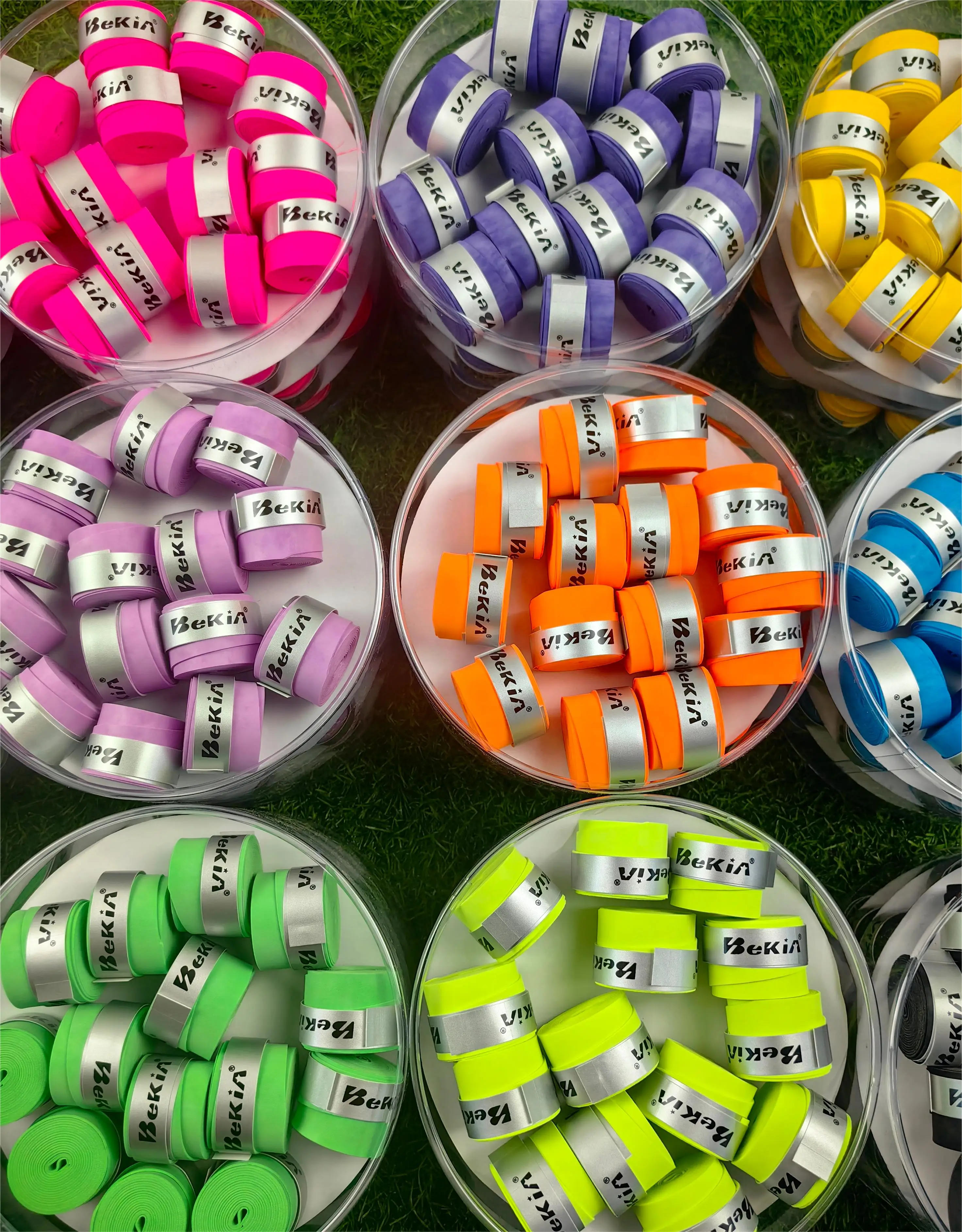 60pcs tennis racket overgrips,viscous badminton grips sweatband Frosted sweat-absorbent belt, dry hand gel