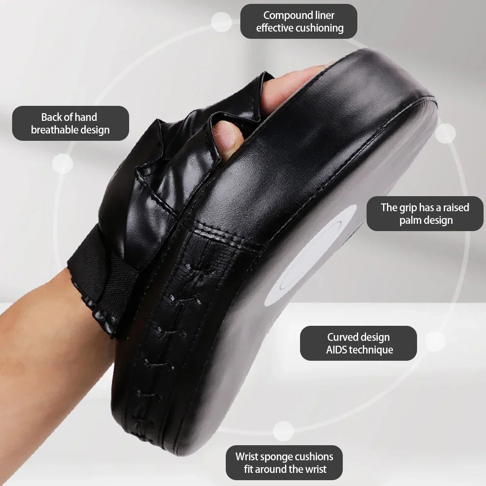 1PC Kick Boxing Gloves Pad PU Leather Punch Target Bag for Adults Kids MMA Karate Muay Thai Free Fight Sanda Training Equipment