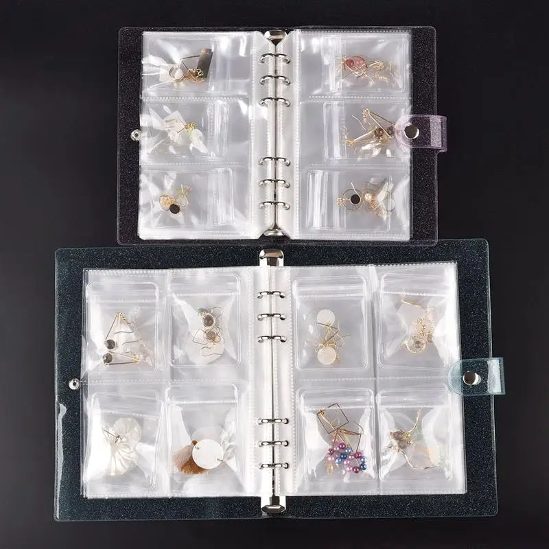 PVC Organizer Boxes Anti-oxidation Jewelry Storage Albums Drawer Organizer Transparent Book Holder Waterproof Jewelry Bag