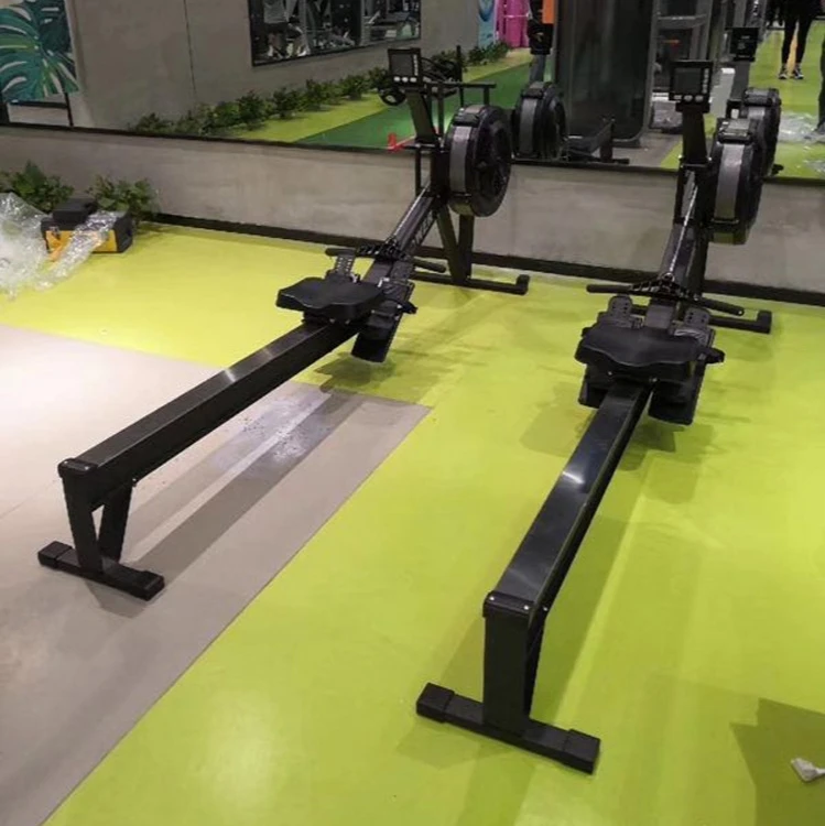 All Steel Foldable Wind Resistance Rowing Machine Professional Household Body-building Air Rower · v2