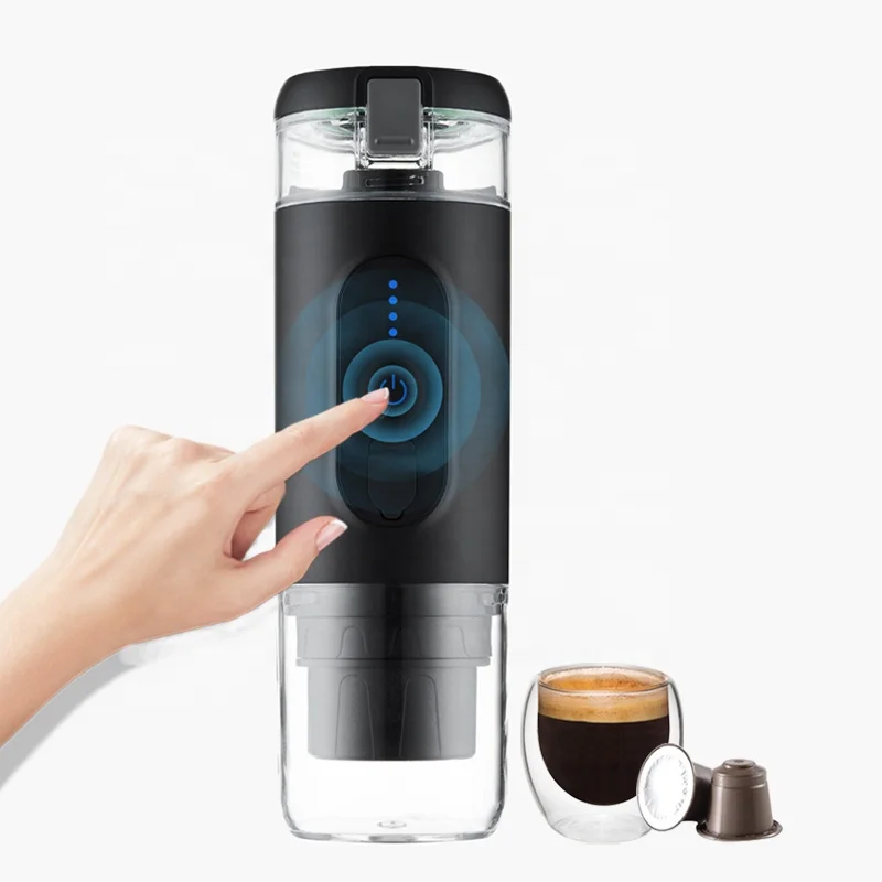 

Fully Automatic Portable MINI Coffee Maker 12 Lithium Food Grade Plastic Portable Espresso Machine Nano Press Coffee