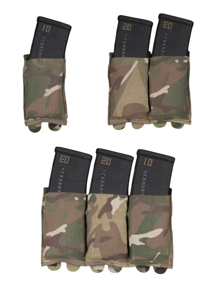 Einzel-/Doppel-/Dreifach-elastische Magazintasche | Schnellzugriffs-Patronenhalter | Zubehör für Bereichs- und Outdoor-Schießen – Detail 1