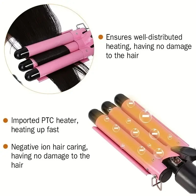 Chicken rolls stick instant noodle head three tube curler small wavy curler big perm 1pc