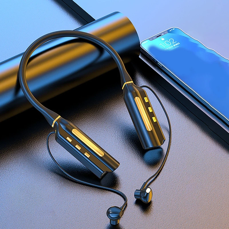 

Беспроводные наушники TWS с функцией воспроизведения 1000 часов, bluetooth 5,2, с внешним аккумулятором, с шейным ободом, спортивная водонепроницаемая гарнитура с TF-картой