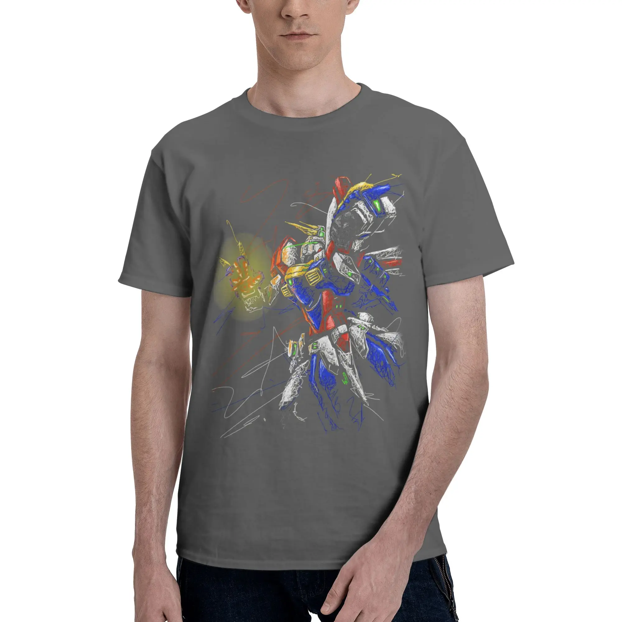 Gundam Graphic 100% Cotton Funny T-Shirt