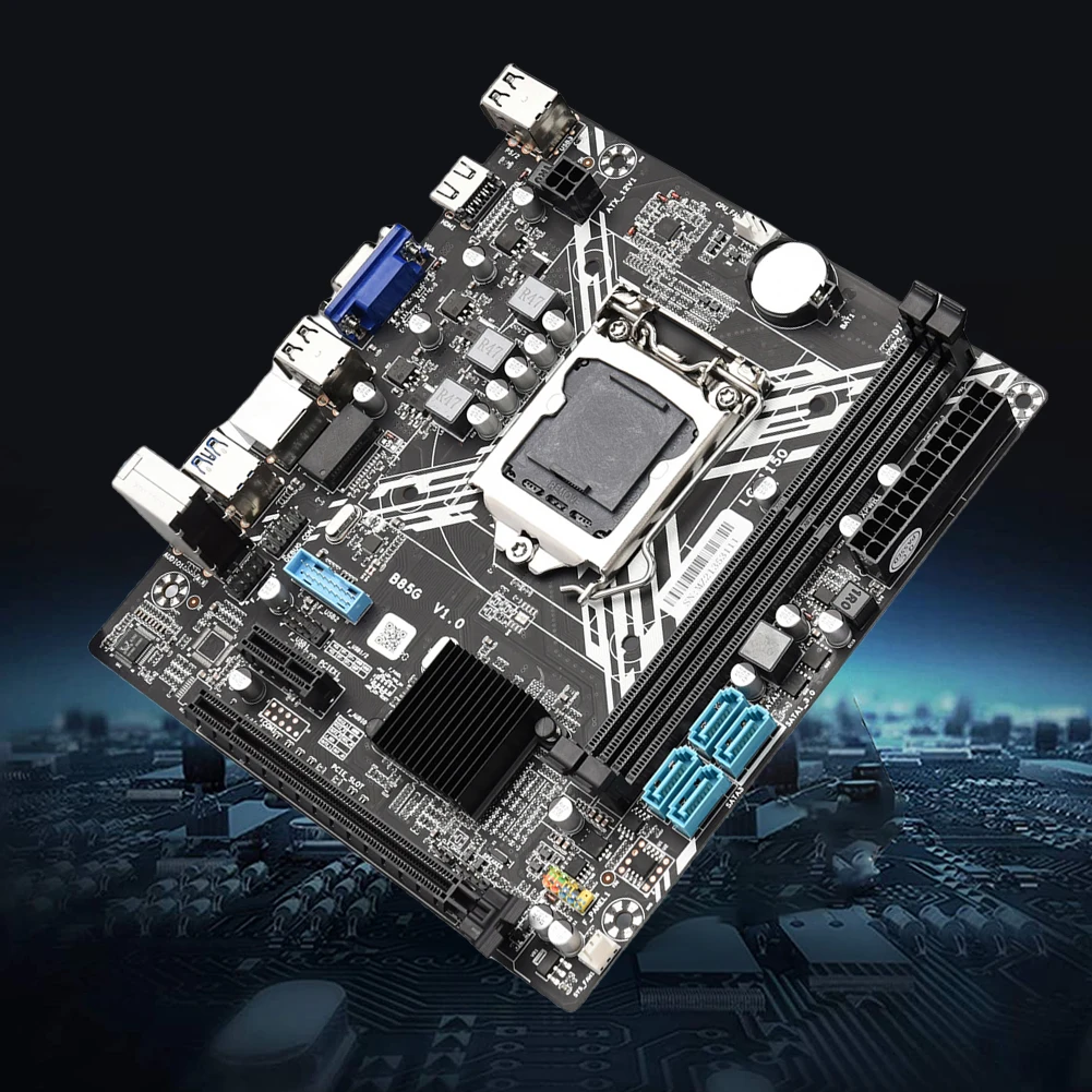 

B85 Desktop Motherboard DDR3 Memory LGA 1150 Gaming PC Mainboard 16GB RAM Motherboard Kit USB3.0 VGA Interface Dual Channel