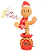 Dancing Christmas Reindeer Toy Christmas Dancing Musical Toy Cute Reindeer Penguin Gingerbread Man Snowman Shape Early Gift 1
