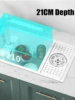 Nano White Hidden Mini Bar/Cafe/RV/balcony Sink with Up and Down Faucet and Glass Rinser Set 23 Inch 5