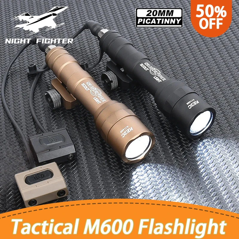 Surefir SF Airsoft M600 M600U Tactical Flashlight White Light 600lumens ...