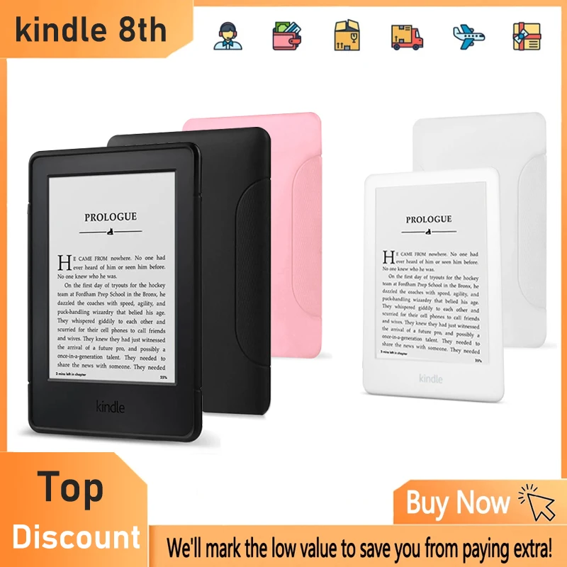 OriginalKindle8thEBookReaderInkTouchScreenEbookWithout