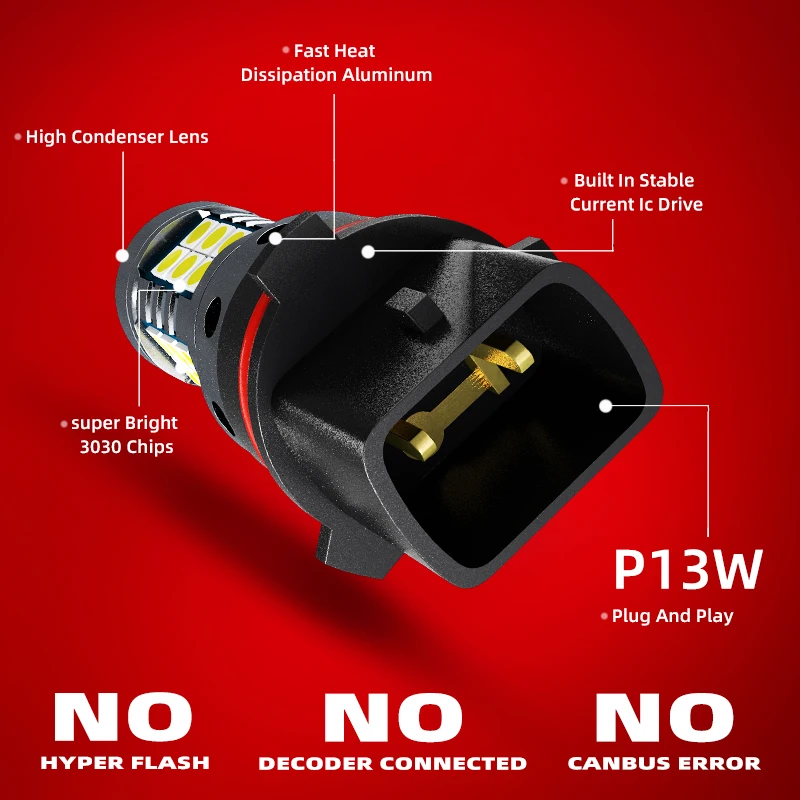 ڵ DRL LED  ְ  P13W ĵ  , ƿ A4 S4 RS4 B8 8 8K ƹƮ ÷ε Q5 8R 2008-2012, 2 