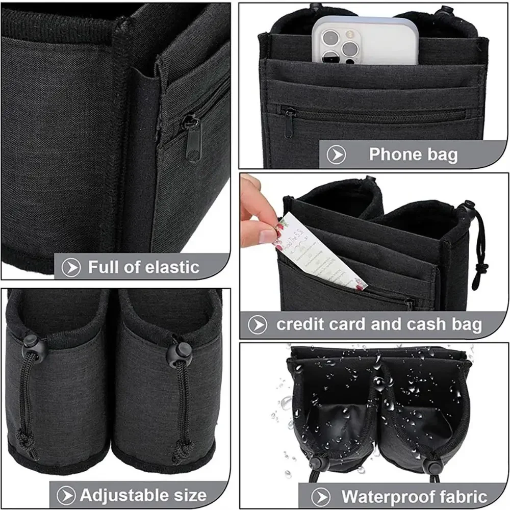 Hands-Free Travel Luggage Drink Holder - Durable Attachment
