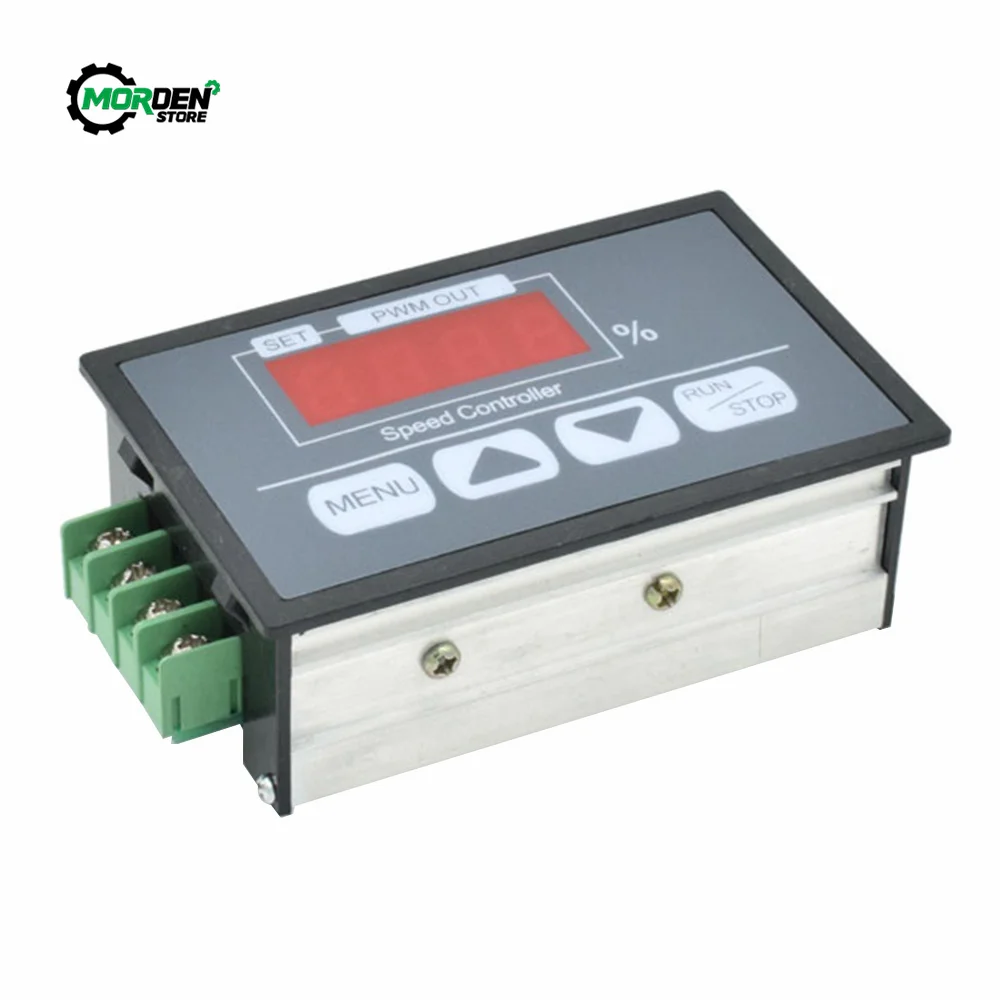 DC 6-60V 30A DC motor controller PWM adjustable speed digital display encoder duty ratio frequency 1-100KHZ power supply