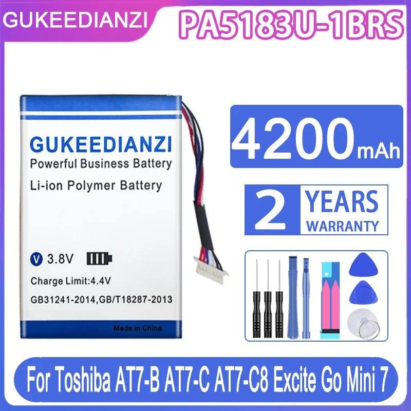 

GUKEEDIANZI Replacement Battery PA5183U-1BRS PA5183U1BRS 4200mAh For Toshiba AT7-B AT7-C AT7-C8 Excite Go Mini 7 Mini7 Batteries