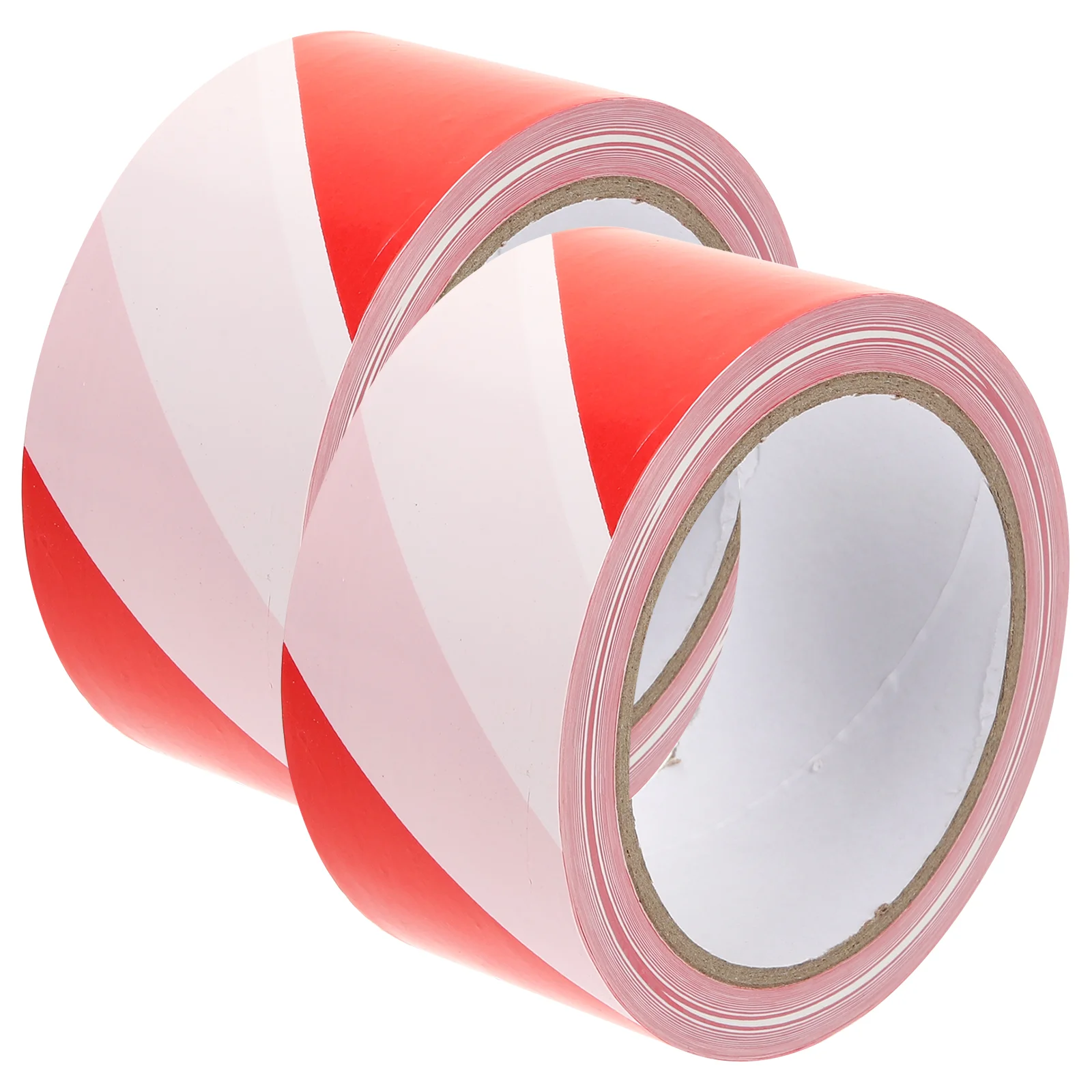 

2 Rolls Hazard Area Barricade Tape Red Caution and White Cordon Magnetic Striped