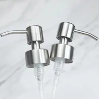 หัวปั๊มสบู่เหลวสแตนเลส 304 สำหรับห้องน้ำ ห้องครัว ใช้กับสบู่โฟม แชมพู อุปกรณ์เสริม 1 ชิ้น 1