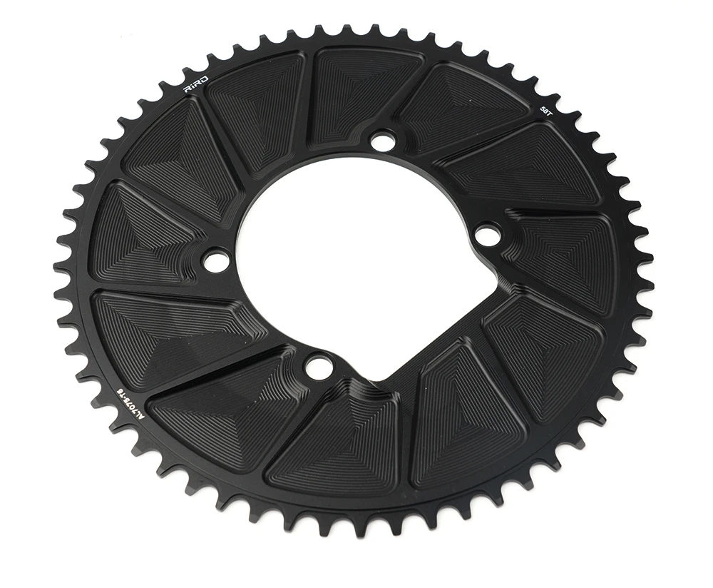 RIRO 4-Bolzen 110BCD Einzelkettenblatt, 46/48/50/52/54/56/58T Rennrad-Kettenblatt, kompatibel mit Shimano 105/FC-R7000/R8000 – Detail 11