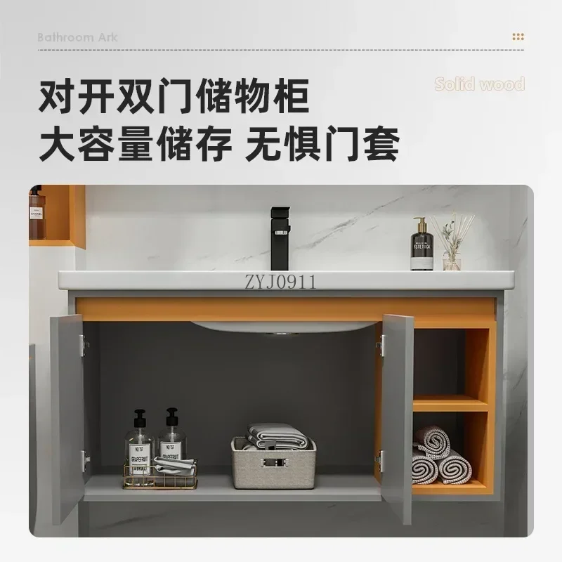 *Toilet Vanity Wall Bathroom Cabinets Drawer Combination Ceramic Washbasin Bathroom Cabinets Storage Casa Room Furniture