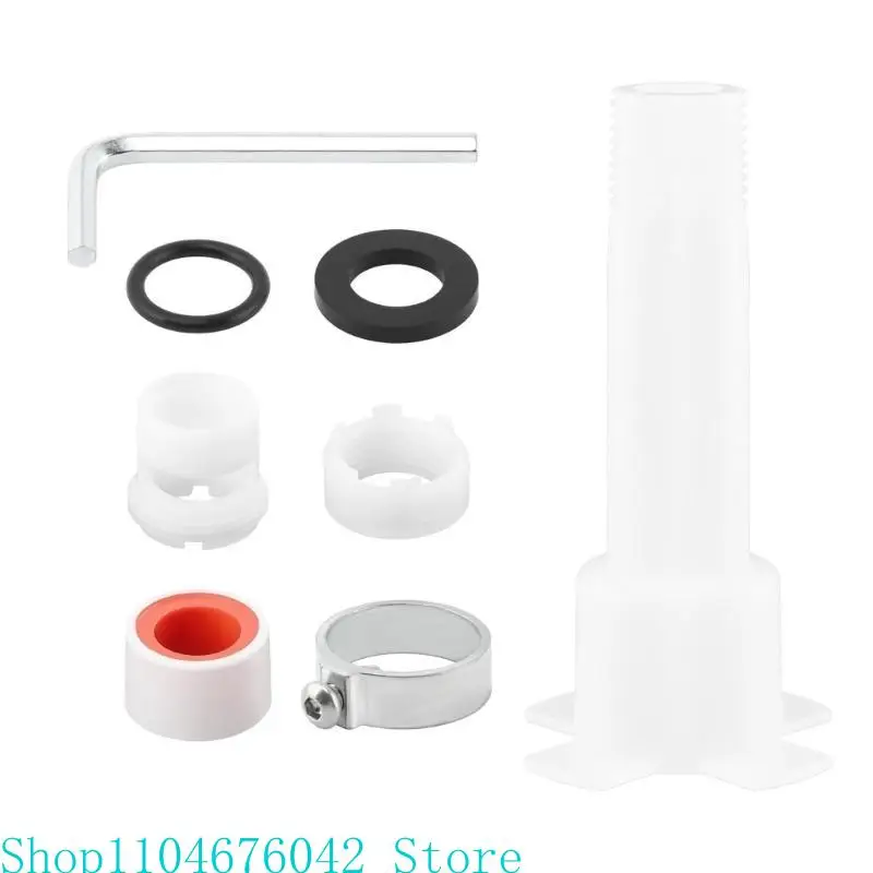 High Performances 4 in 1 Bathtubs Spouts Adapter Set Fit 1/2Inch Brass Pipe and Thread Connection Bathroom Accessory