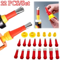 22PCS Stainless Steel Caulk Nozzle Applicator Caulking Finisher Glue Silicone Sealant Finishing Tool Kitchen Bathroom Sink Joint 1