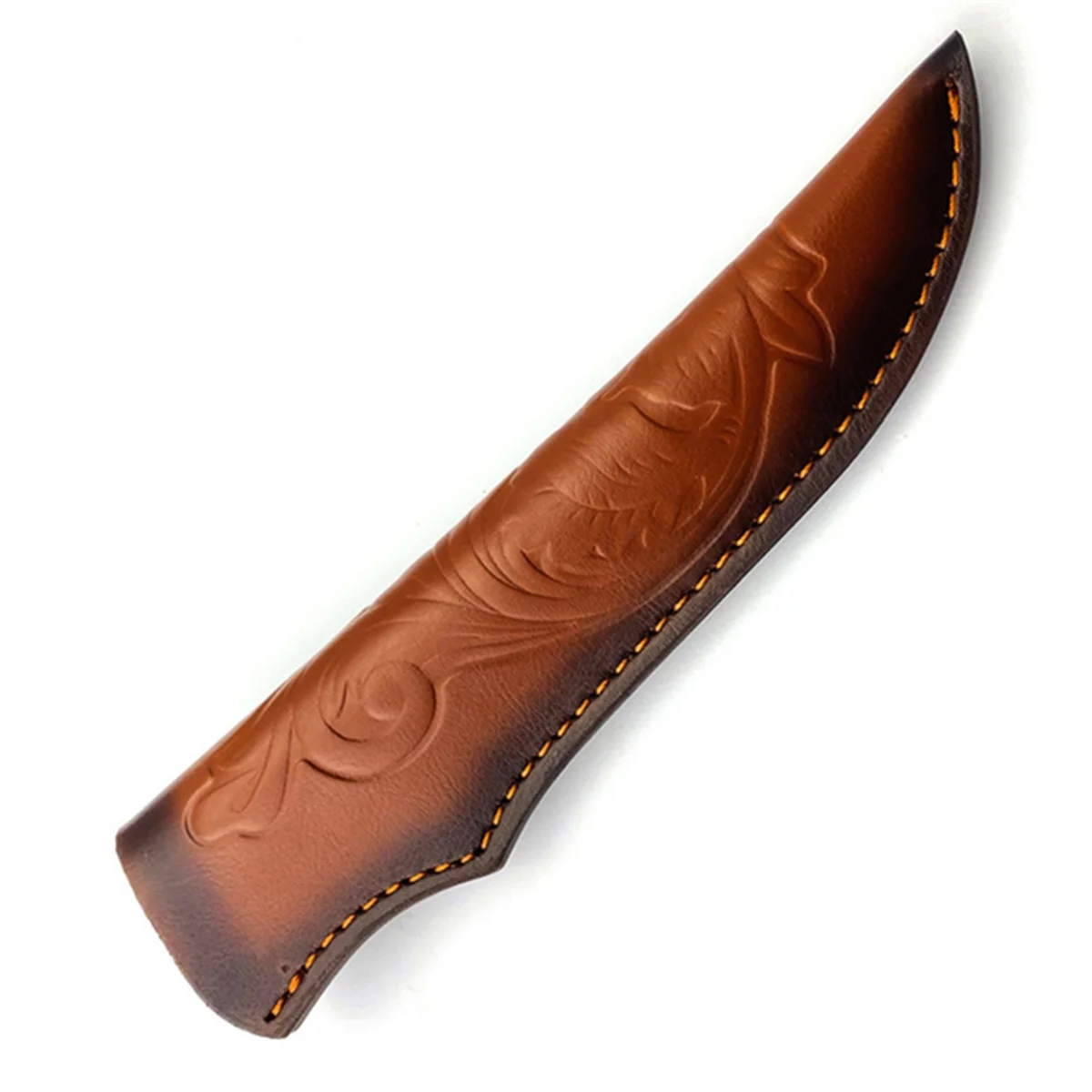 BAAU Cow Leather Straight Knife Sheath Outdoor Portable Scabbard Fixed Blade Cover Holders Pants Storage Bag 2Pcs