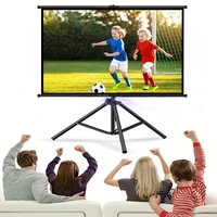 Projector screen with single bracket-4K HD 16:9 indoor/outdoor used for theater/office backyard party theater screen 84-120inch - Image 2