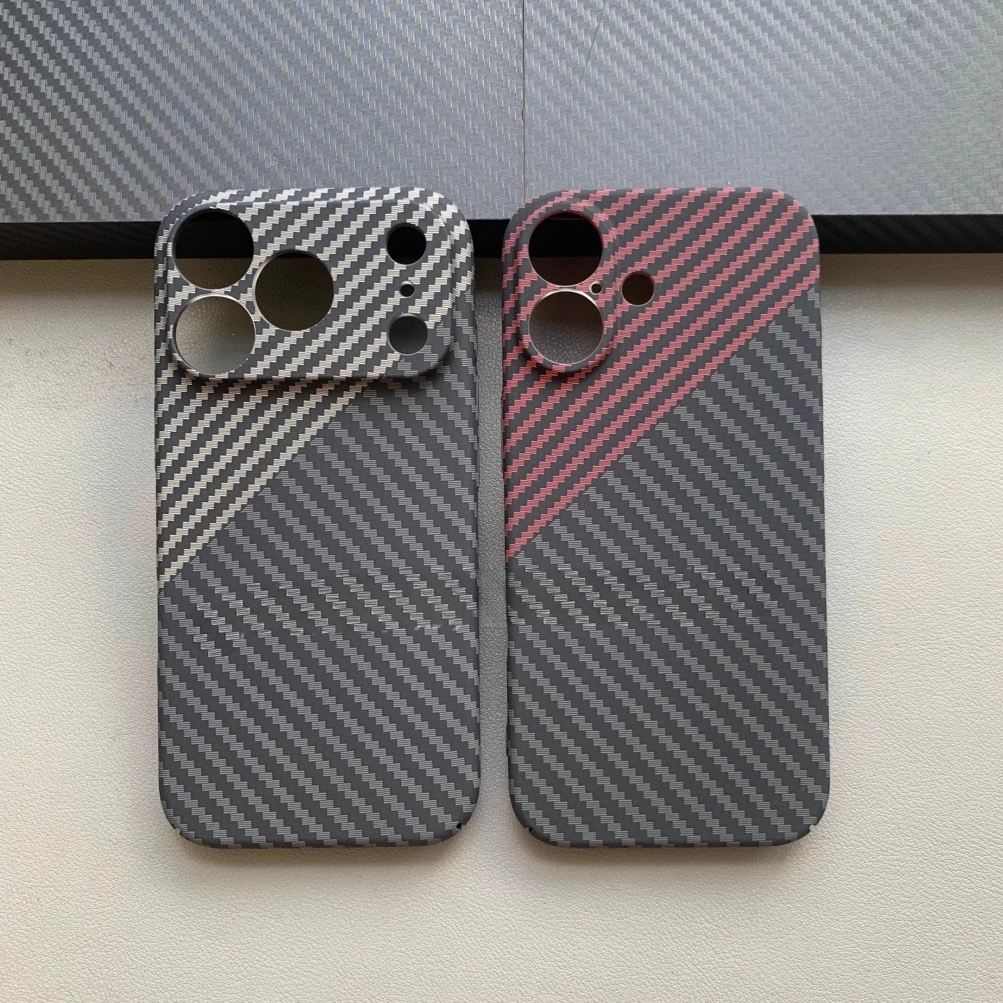 Elegant Carbon Fiber Ultra-Thin Anti-Drop Phone Case with Skin Feel