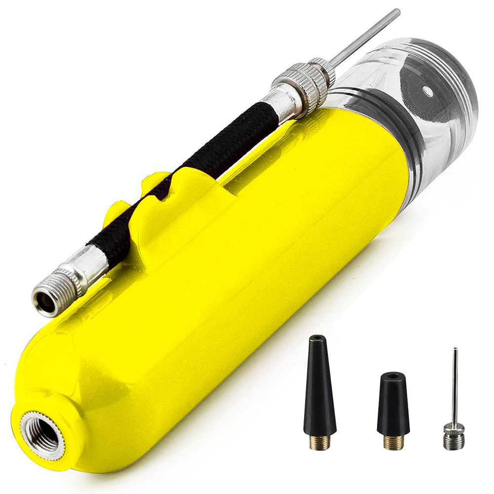 Air Pump Basketball Inflator Black/Red/Yellow/Bule/Green Mini Ball Pump Needle Nozzle Portable Sport Balls 100g