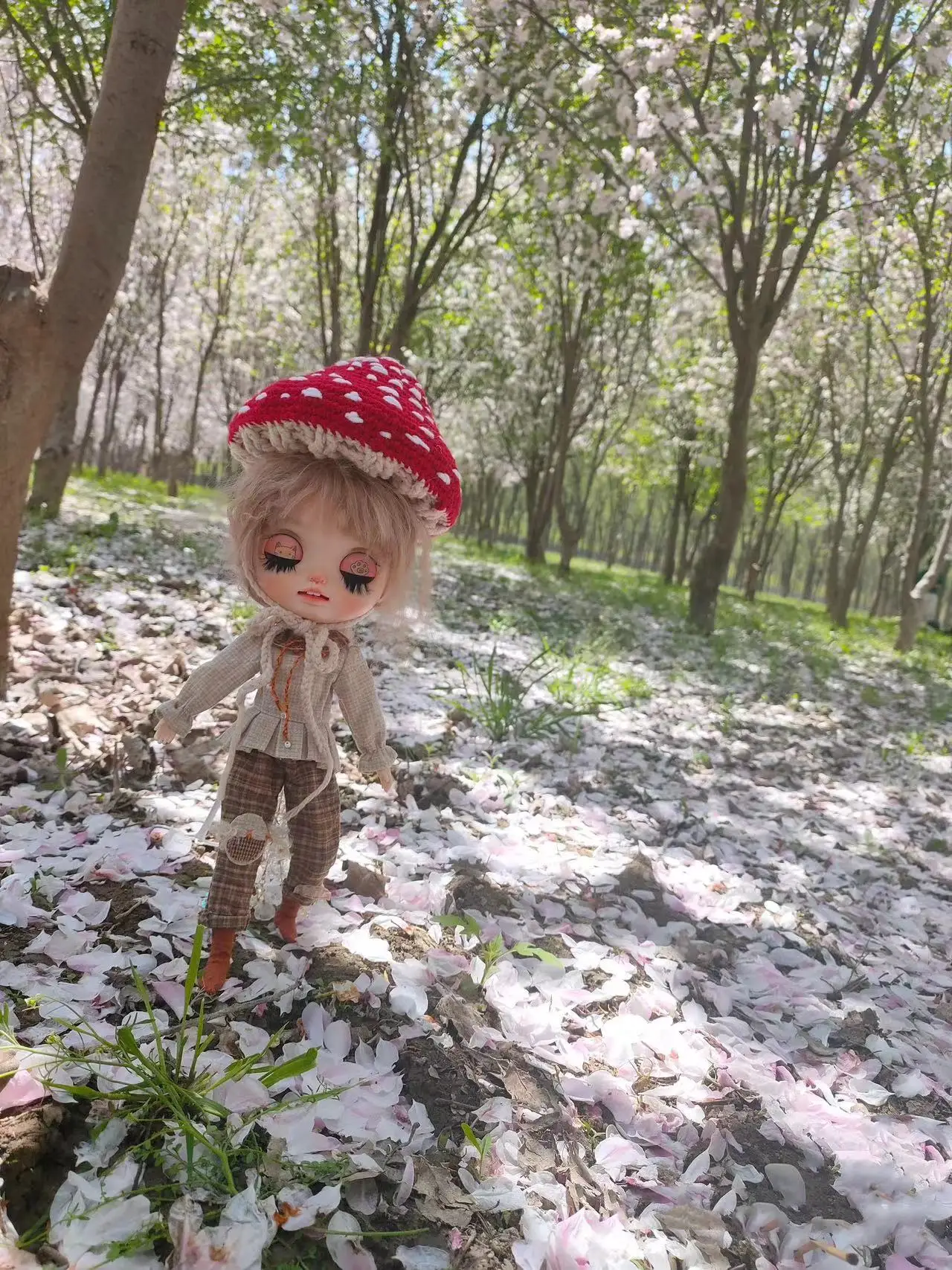 2026 Dula 수제 인형 입체 버섯 모자 Blythe ob24 ob22 ob11 Azone Licca ICY JerryB 1/6 인형 액세서리