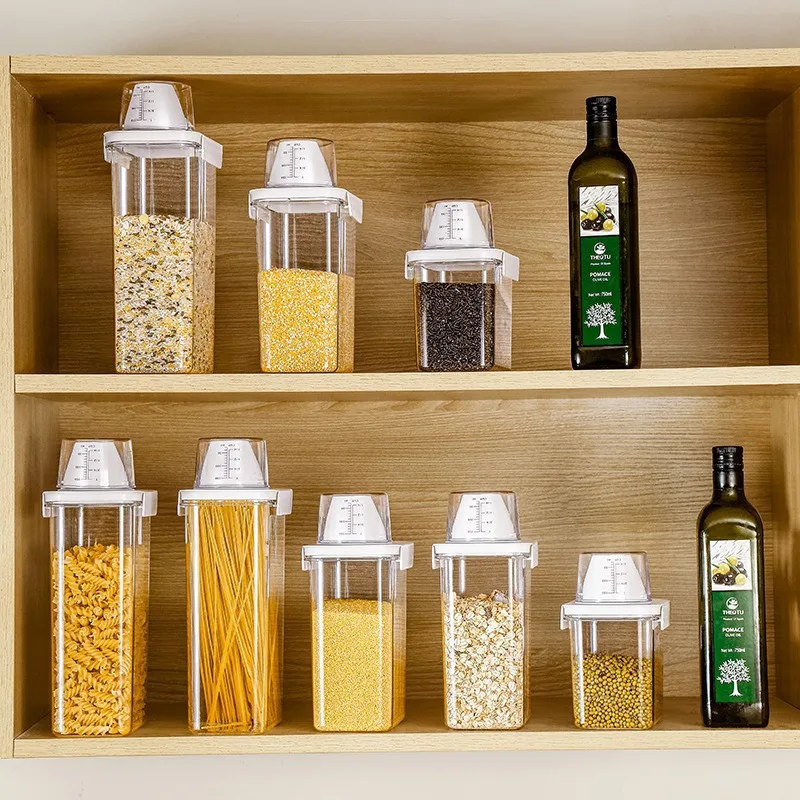 2300Ml Airtight Laundry Detergent Powder Storage Box Container with Lids Grain Storage Jar Bleach Container with Labels storage box storage jar laundry detergent storage box herb storage container honey storage container medicine storage container