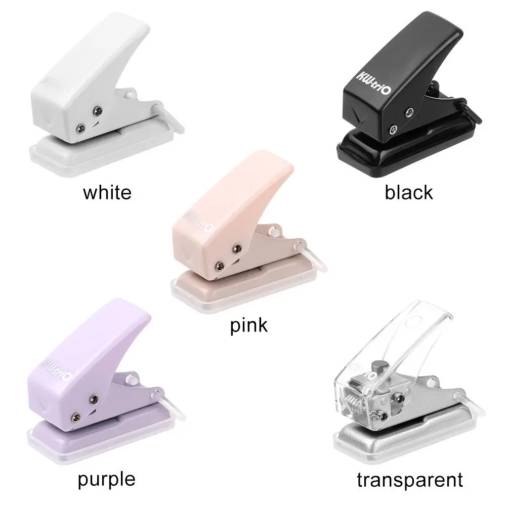 Small Circle Shape Binding Stationery PVC Card Punch Paper Cutter Single Hole Mini Hole Punch