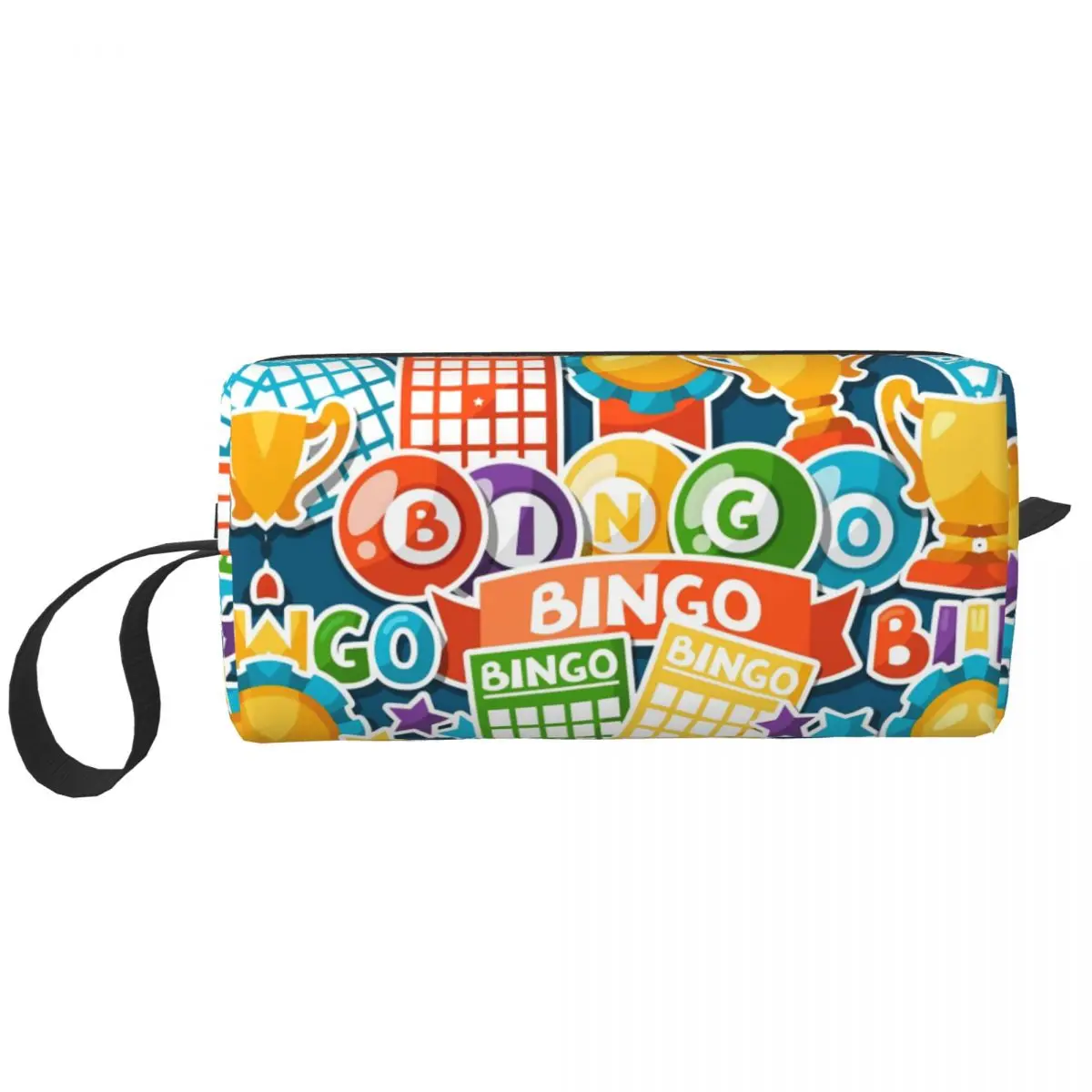 Custom Travel Bingo Paper Game Toiletry Bag Kawaii Cosmetic Makeup ...