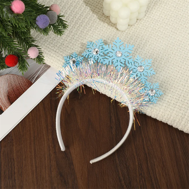 Christmas Snowflake Headband Women Girls Hair Accessories Photo Props Christmas Decoration Gifts hair accessories,hair headband