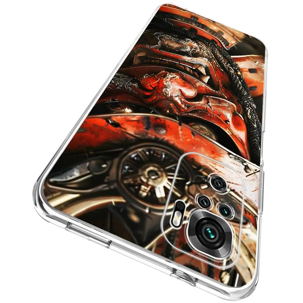 Samurai Hannya Mask Ghost Soft Phone Case
