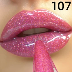 Moisturizing Shimmer Lip Gloss Set - 8 Glittery, Long - Lasting Shades for Nourished, Plump Lips (107)