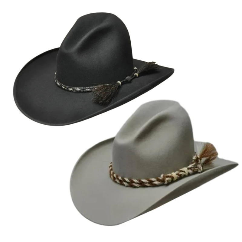 Westerse cowboyhoed breedgerande Fedora's hoed cadeau voor vriendje hoed breedgerand