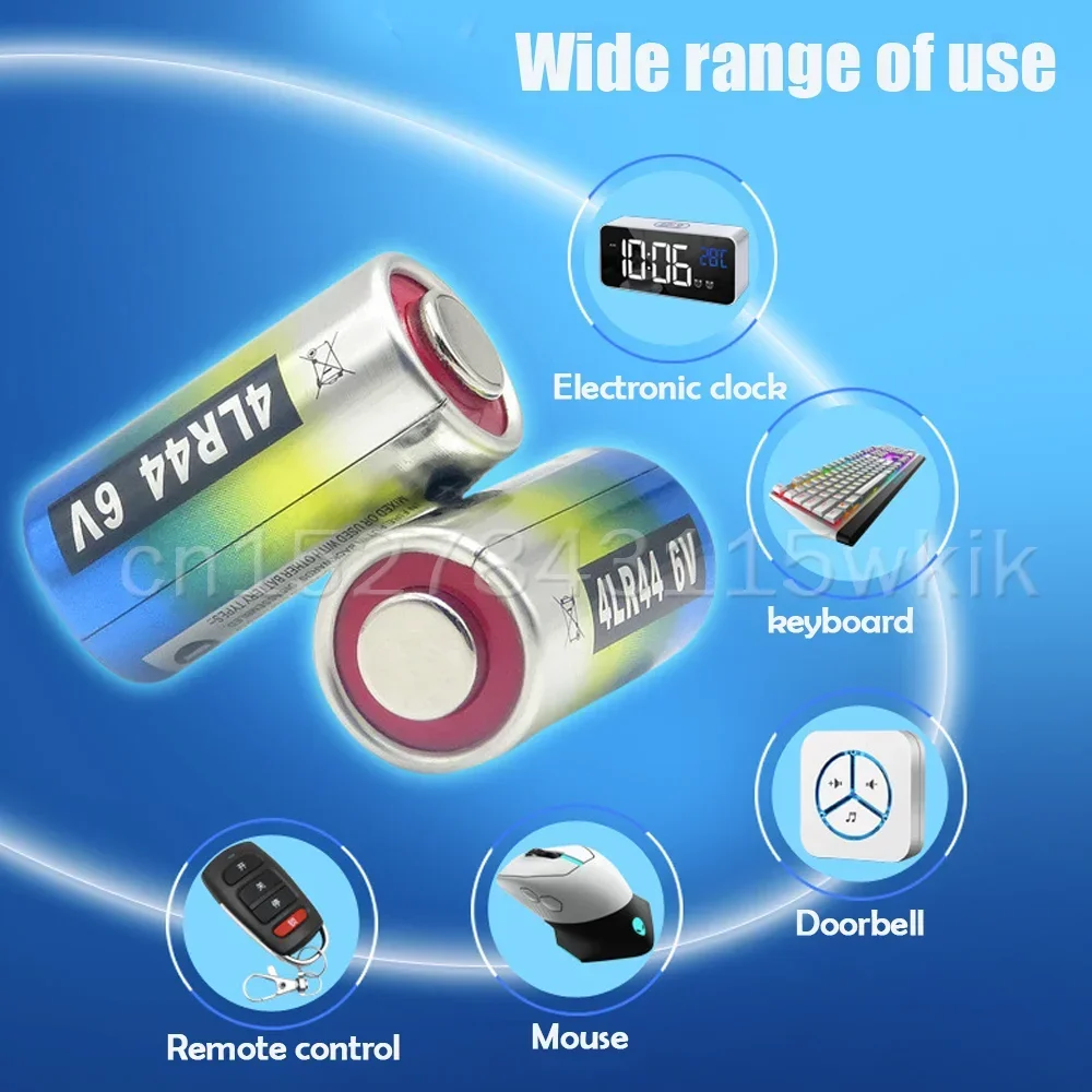 5PCS 6V 4LR44 Alkaline Battery for Dog Training Shock Collars Camera Beauty Pen for Alkaline Battery