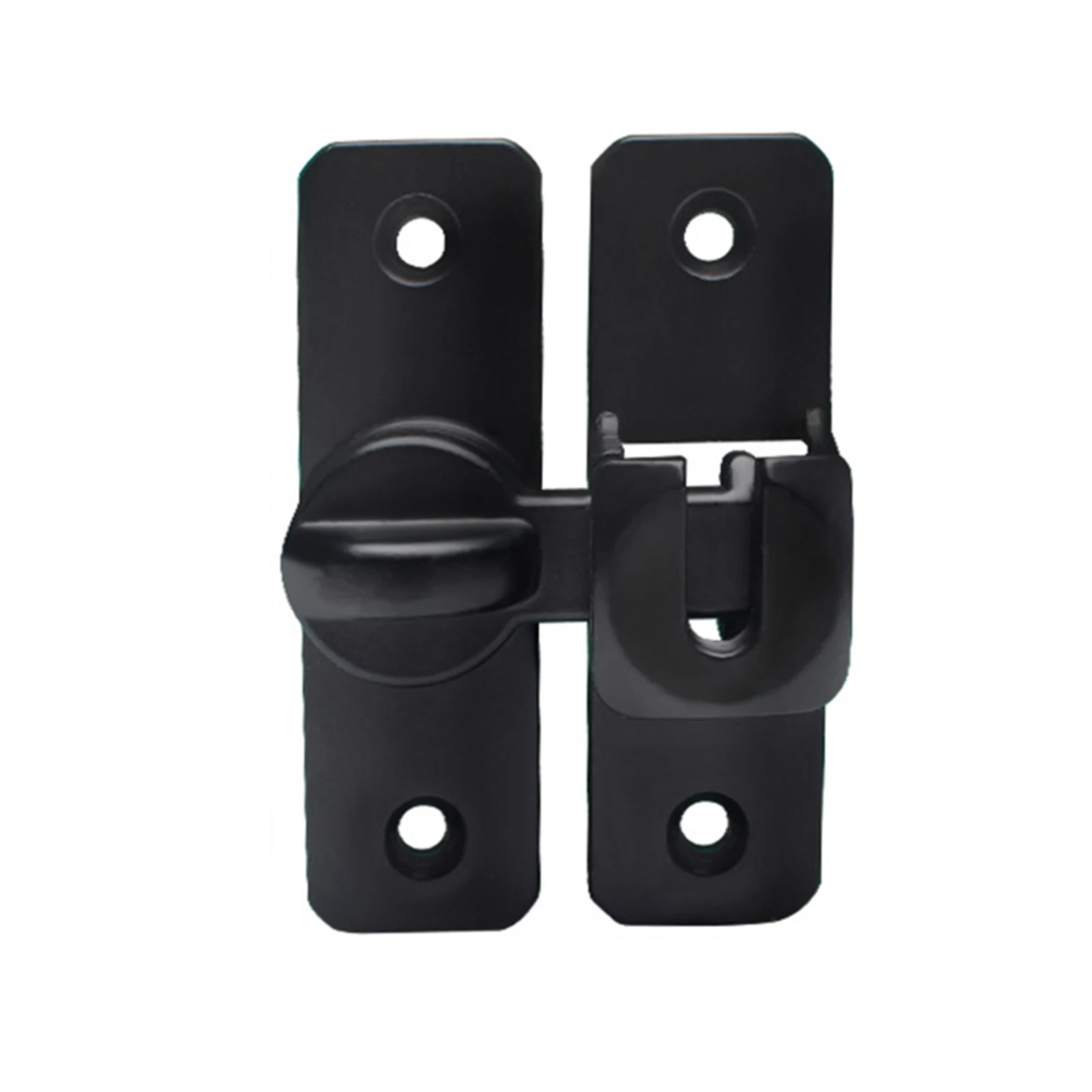 Gate Latch Sliding Barn Door Latch 90/180 Degree Safety Door Bolt Lock Window Cabinet Locks Black