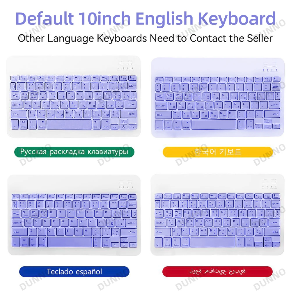 HaoHZ Funda Teclado Español (ñ) Para IPad 8a Gen (2020) / 7a Gen (2019
