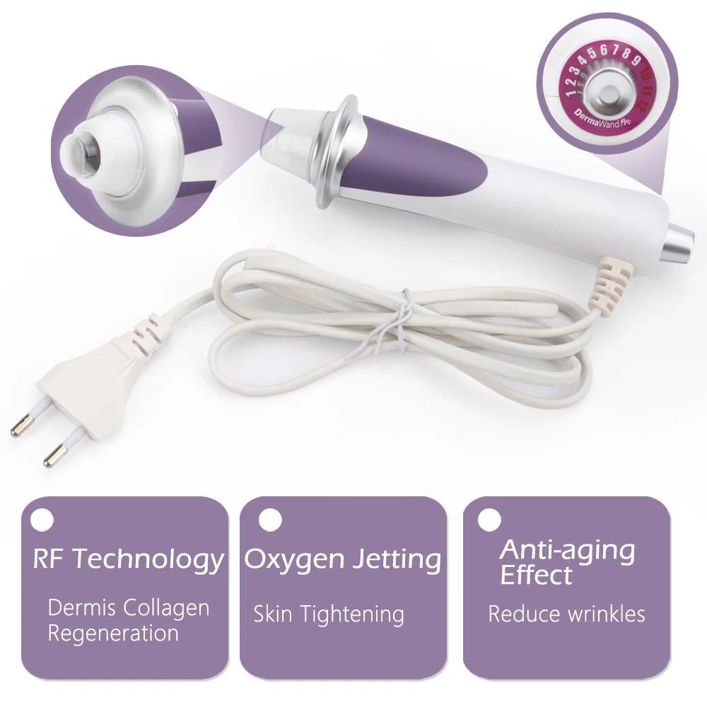 RF EMS Mesoterapi Mikroström Ansiktsskönhetspenna Hudåtstramning Ansiktslyftning Radiofrekvens Anti-rynkor LED Foton Hudvård_voghion.com